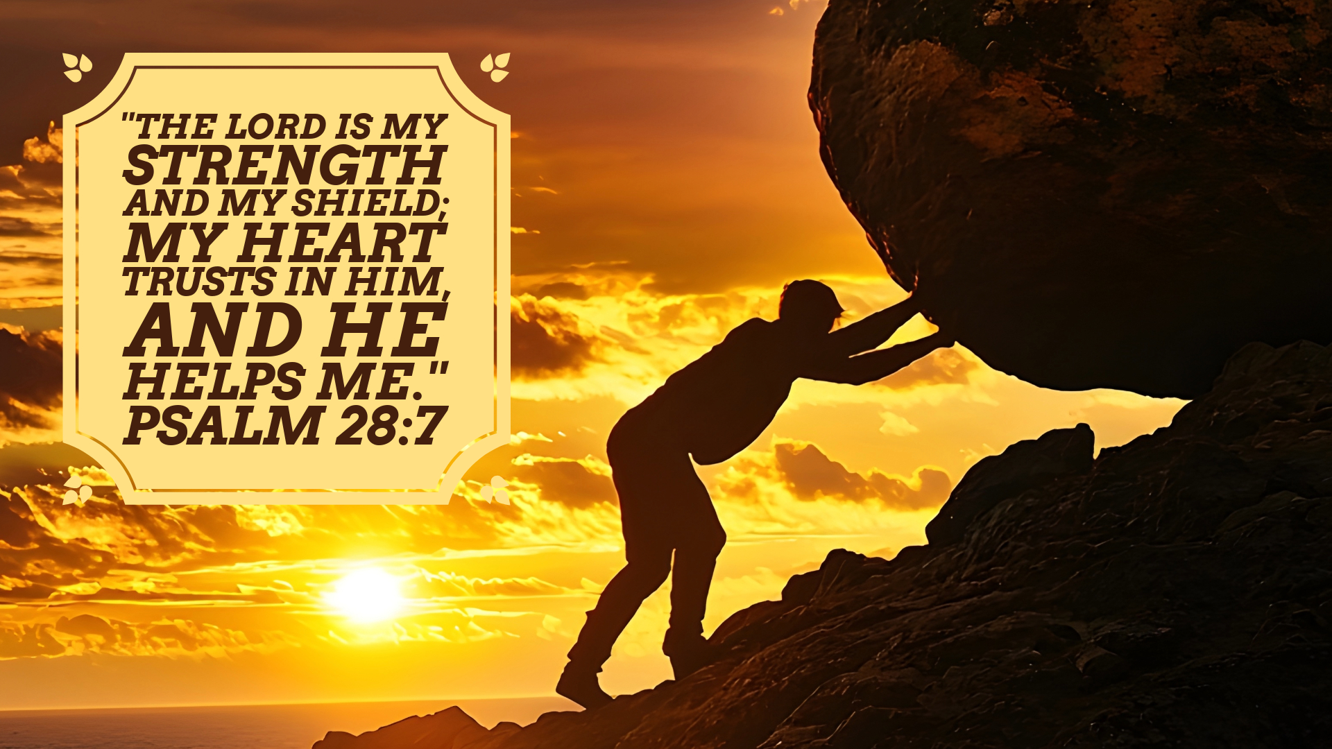 A Message For Today: Hard times lead to a purer spirit